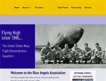 Tablet Screenshot of blueangelsassociation.org